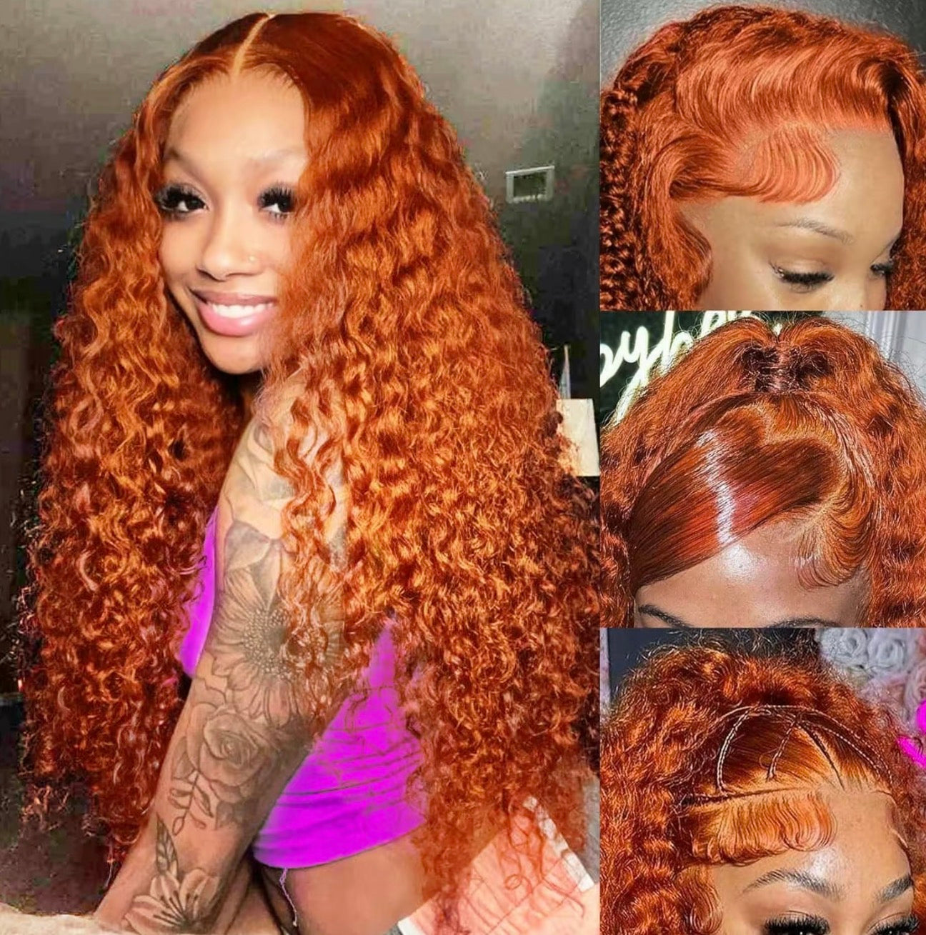 Ginger Deep Wave 9x6 Wear Go Glueless Wig Pre-Cut Lace Beginner Friendly