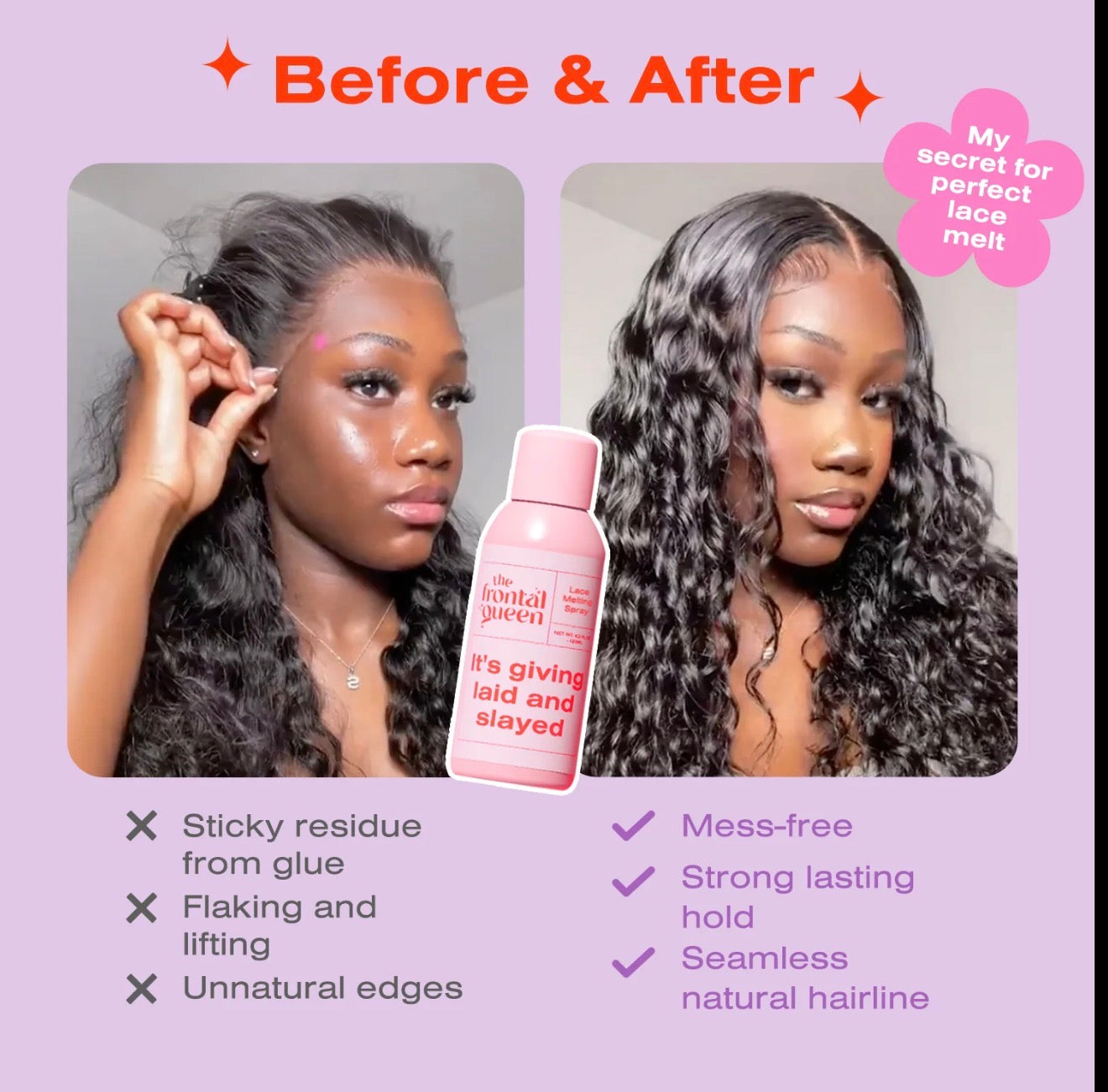 The Frontal Queen Lace Melting Spray for Ashy Lace