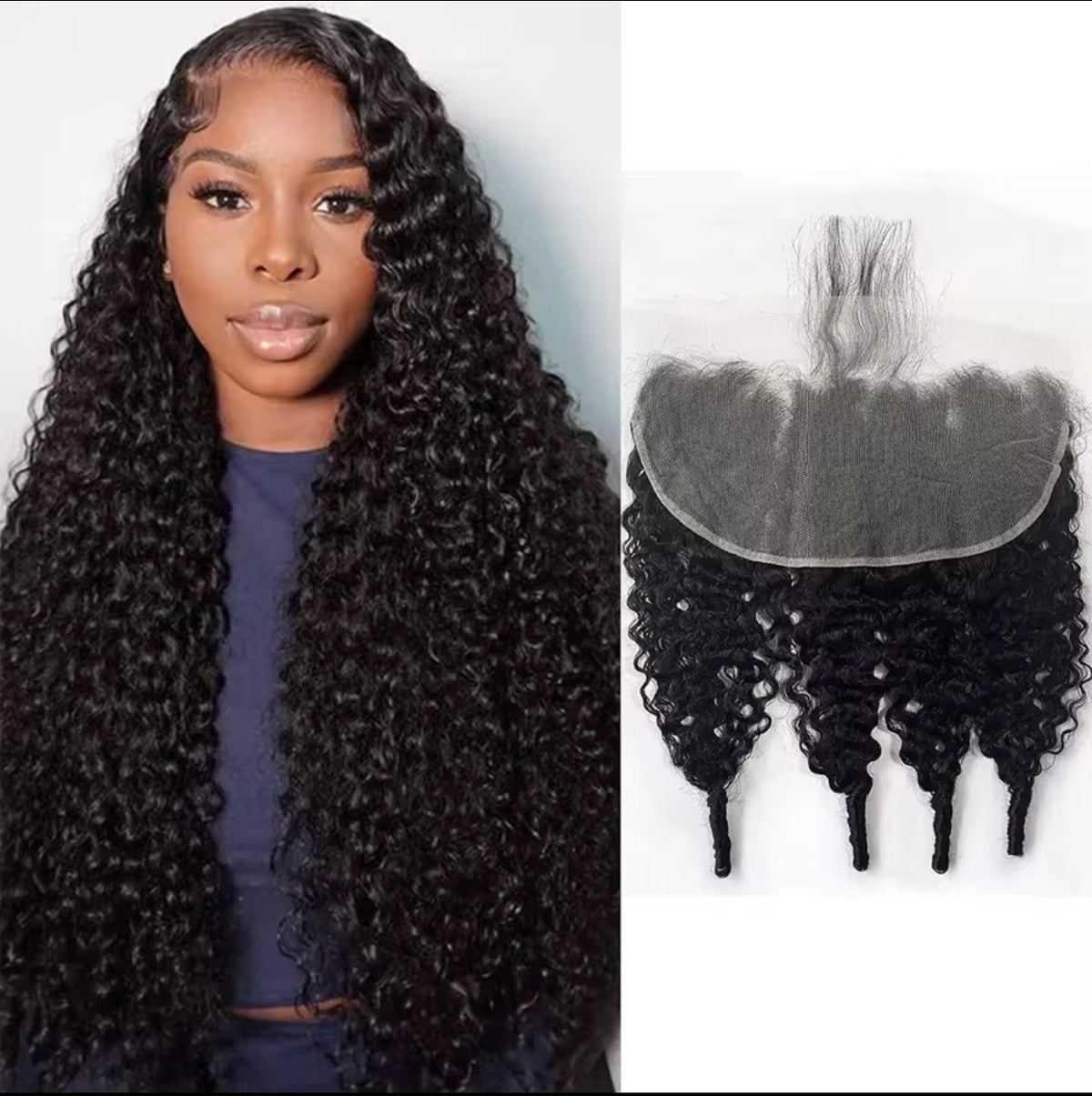 Burmese Curl 13x4 Frontal — 100% Virgin Human Hair