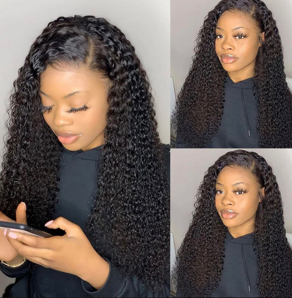 Kinky curl Wear Go Glueless Wig Pre-Cut Lace Beginner Friendly