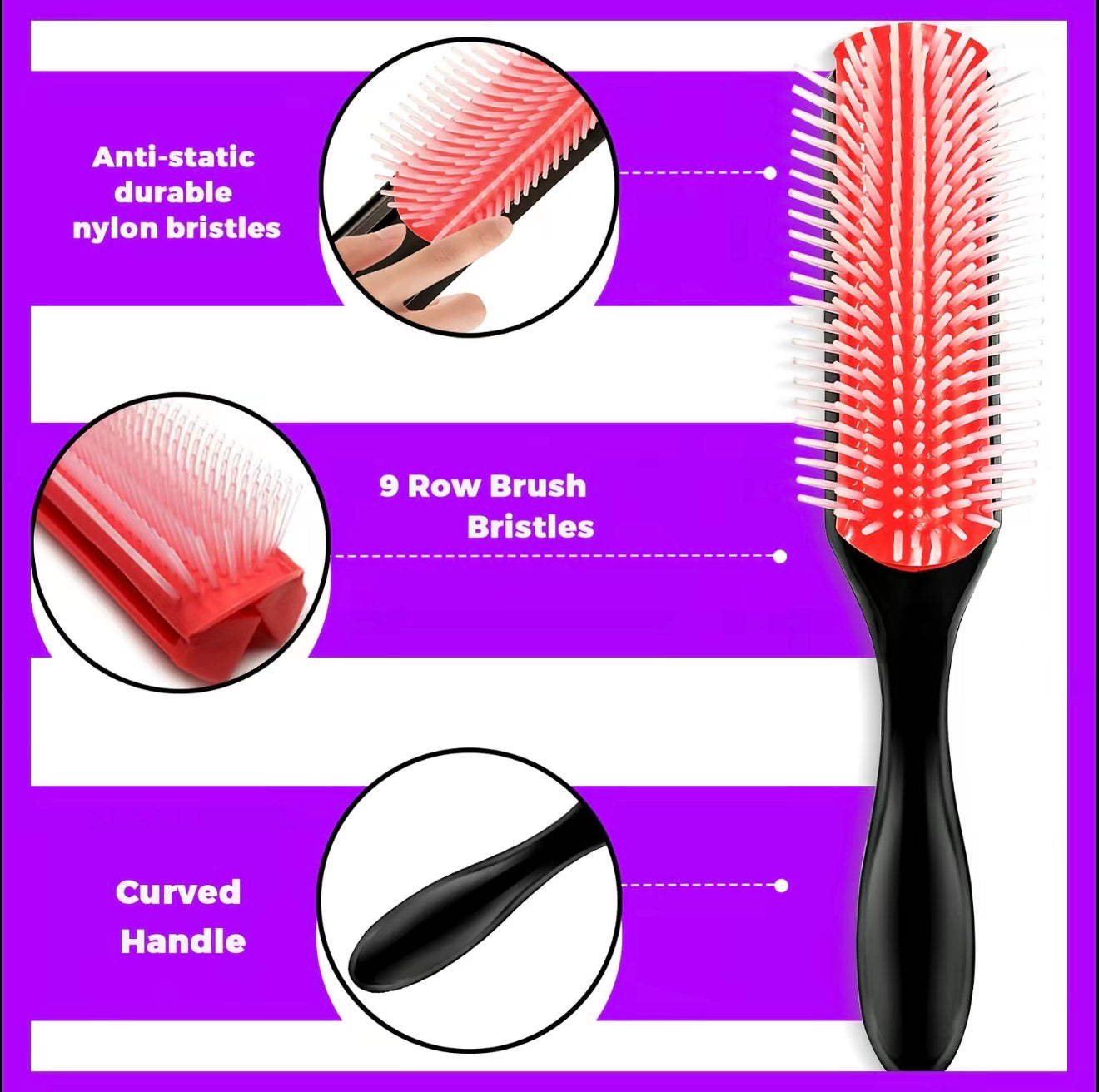 17 Counts Hair Brush Set