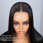 Straight Wear Go Glueless Wig Pre-Cut Lace Beginner Friendly