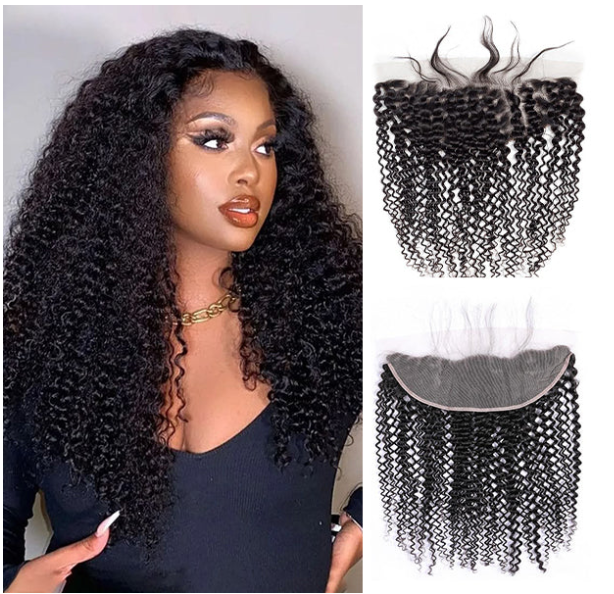 Kinky Curl 13x4 Frontal — 100% Virgin Human Hair