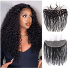 Kinky Curl 13x4 Frontal — 100% Virgin Human Hair