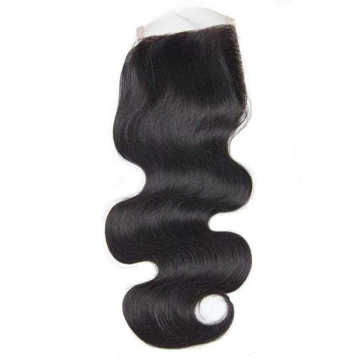 Body wave 4x4 lace closure, 100% virgin human hair, natural black