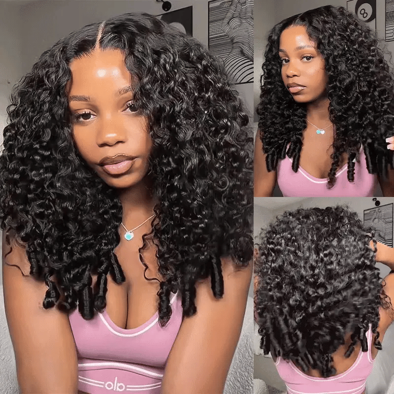 Burmese Curly Wear Go Glueless Wig Pre-Cut Lace Beginner Friendly